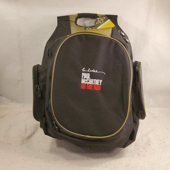 Handbags - Paul McCartney Backpack - On the Run. 22" x 16.5" x 8" - Black - New